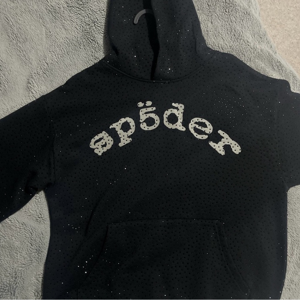 Black Hoodie with White Print